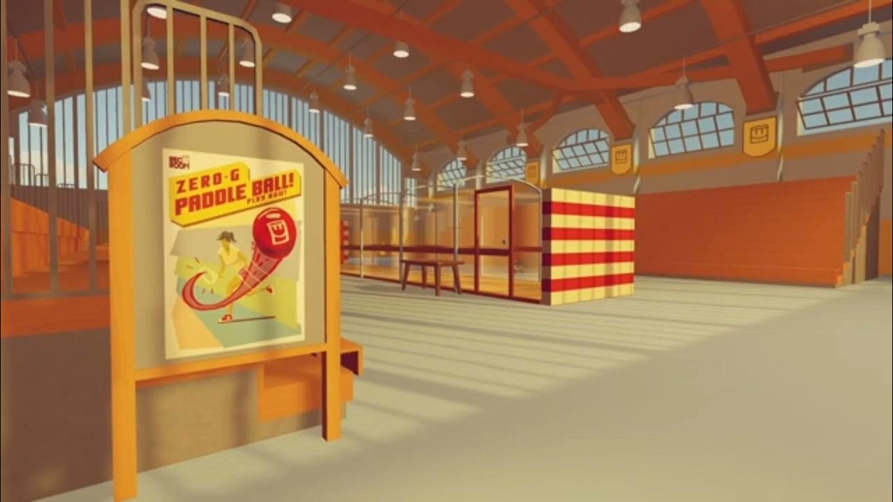 Paddleball/dodgeball music rec room YouTube