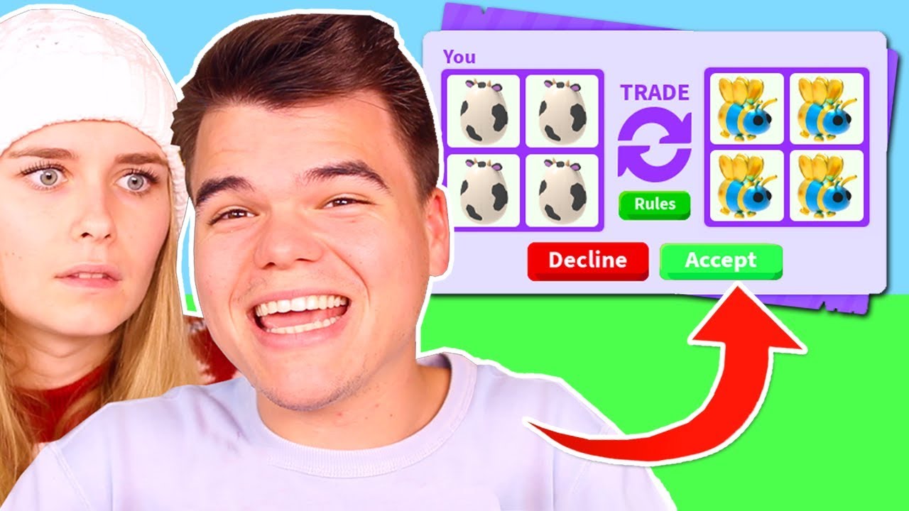 My Boyfriend Trades All My Legendary Farm Eggs In Adopt Me Roblox Youtube - youtube jelly and sanna roblox adopt me kids