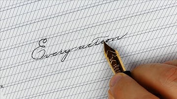 Spencerian Guidelines: writing a quote with the Namiki Emperor Uruschi – Handwriting Practice #163