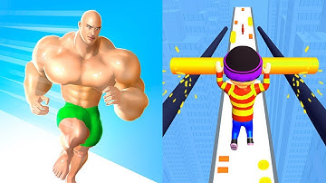 Muscle Rush Vs Roof Rails Android iOS Mobile Gameplay Walkthrough