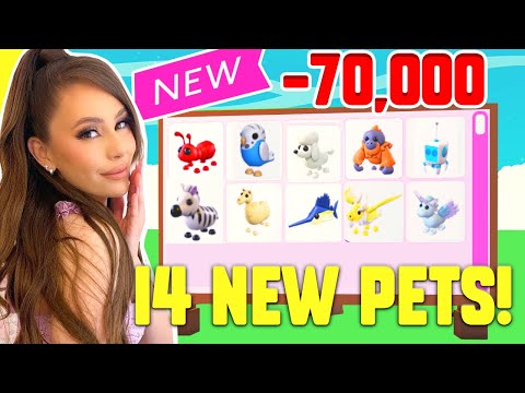 SPENDING 70,000 ROBUX TO HATCH ALL *NEW* 14 PETS IN ADOPT ME! Roblox Addopt Me Update