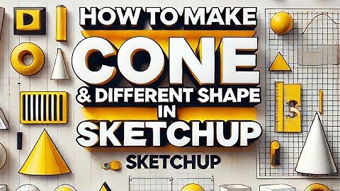 How to Make Cone And different shape in Sketchup | Tutorial urdu hindi 2025 | Nabeel Architect