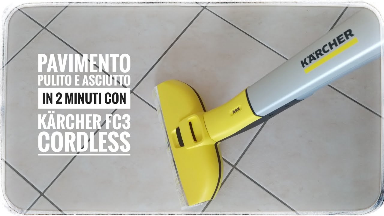 Pavimento pulito e asciutto in 2 minuti con Lavasciuga Karcher FC3 Cordless  cucina pulita cleaning - YouTube