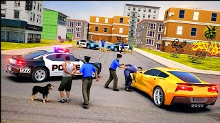 US Police Car Drift in the city :  police car chase cop simulator | Android Gameplay