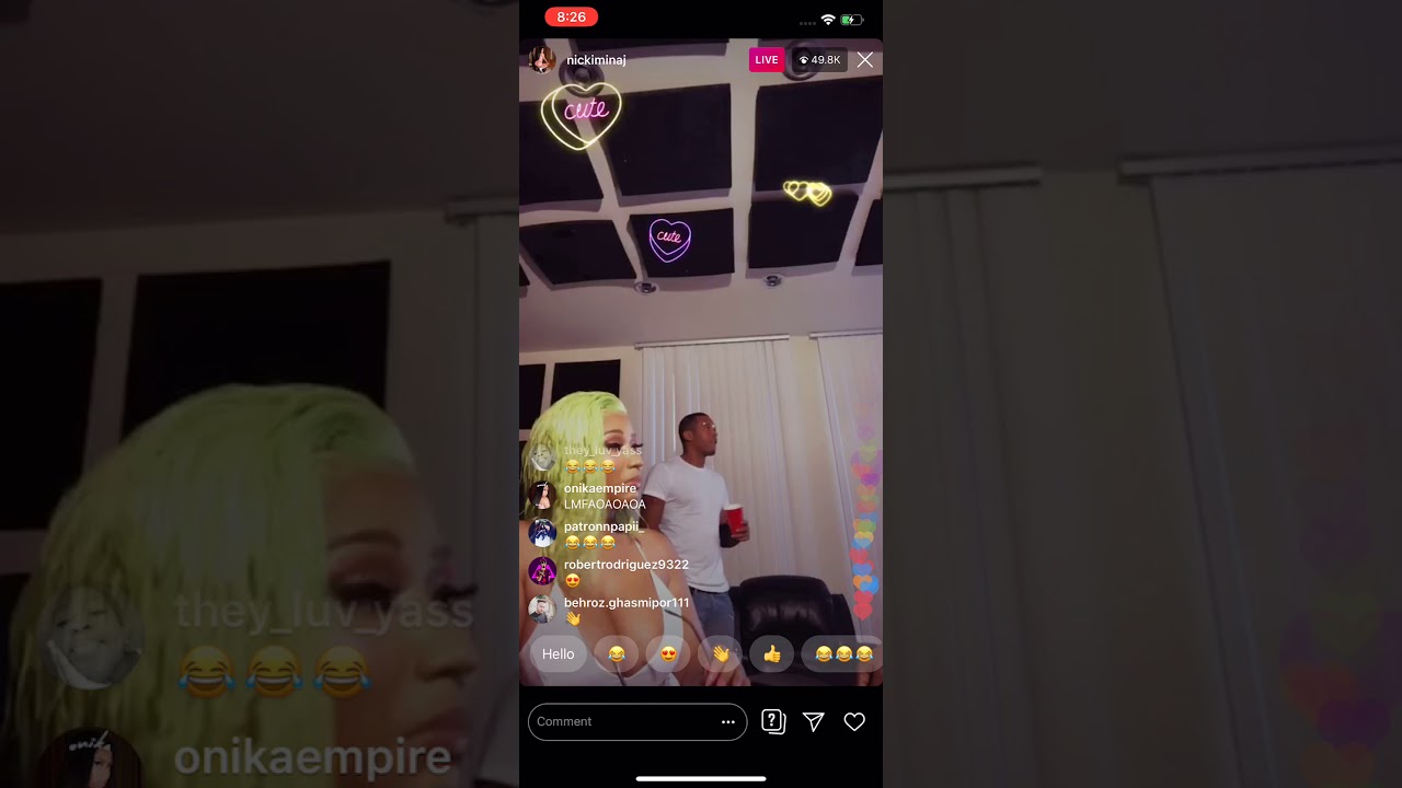 NICKI MINAJ ON LIVE WITH HUSBAND