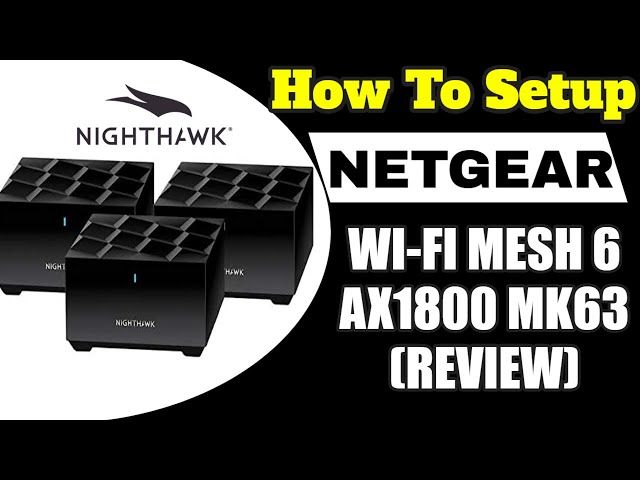 NETGEAR Nighthawk Tri-band Whole Home Mesh WiFi 6 System (MK83) - AX3600  Router with 2 Satellite Extenders, Coverage up to 6,750 sq. ft. 