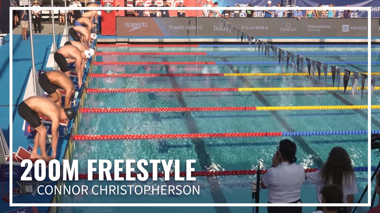 Connor Christopherson Charges to Victory in 200M Freestyle | 2026 Speedo Junior Nationals