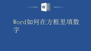 Word方框填数字技巧，让你的文档更加专业！