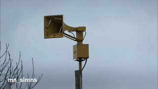 Federal Signal Thunderbolt 1003A Siren Test - Full Alert - Richland Center, Wisconsin
