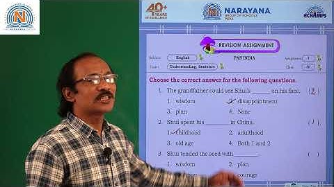 10TH AUG PAN INDIA CLASS IV ENGLISH ASSIGNMENT I