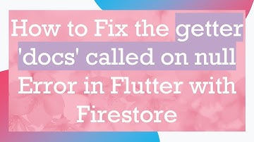 How to Fix the getter 