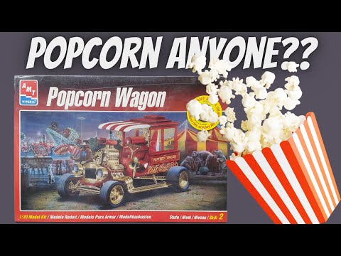 Can you SMELL The popcorn cooking!! Unboxing the AMT PopCorn Wagon