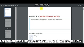 PHY101 Quiz 4 SOLUTION 2024 || PHY101 QUIZ 4 SOLUTION SPRING 2024