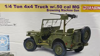 1/6 scale Willys with BMG Unboxing