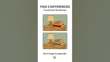 🔍 Can You Find the 3 Differences on This Table?