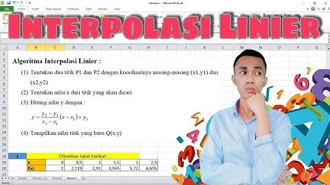 Interpolasi Linier | Metode Numerik