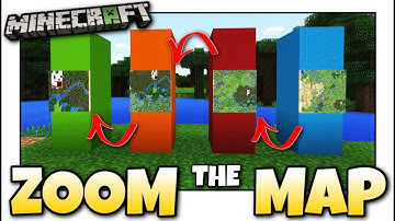 Minecraft - HOW TO ZOOM YOUR MAP [ Tutorial ] MCPE / Xbox / Bedrock / Java