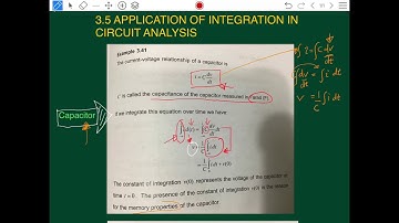 Chapter 3: Integration Part 7 (Application of integration in circuit analysis)