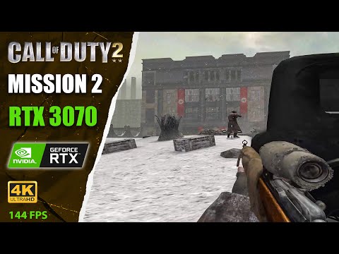 Видео: Call of Duty 2 -  Миисия #2 -  [Подрывные работы] - 4K  I  60fps