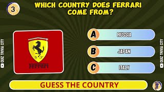 Guess the Country of Car Brands Quiz