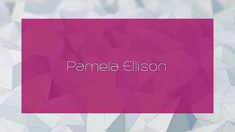 Pamela Ellison - appearance
