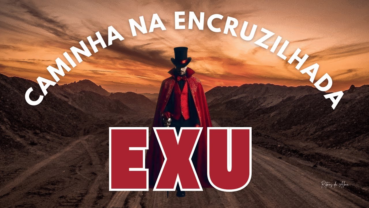 Exu caminha na encruzilhada! Mensageiro entre os mundos, abre caminhos, divindade protetora.