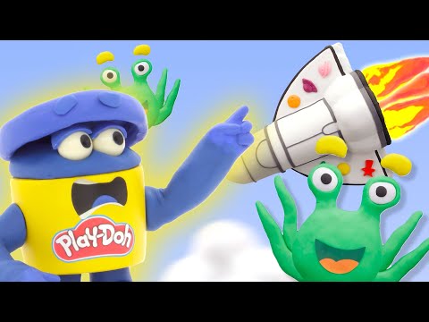 Play Doh Videos 🚀 Space Race Adventure! Meet the Aliens 🚀 Stop Motion | The Play-Doh Show