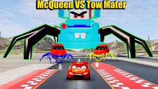 Epic Escape From Lightning McQueen Eater Monsters | McQueen VS McQueen | BeamNG.Drive #441