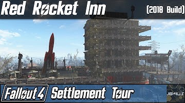 Fallout 4 (PC) | Red Rocket Inn (Full Settlement Tour) [2018 Build]