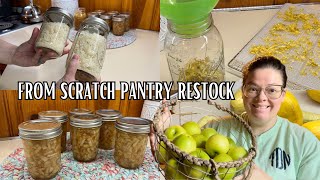 Homemade Pantry Restock || Making Homemade Food Convenient || LOVE FREE FOOD