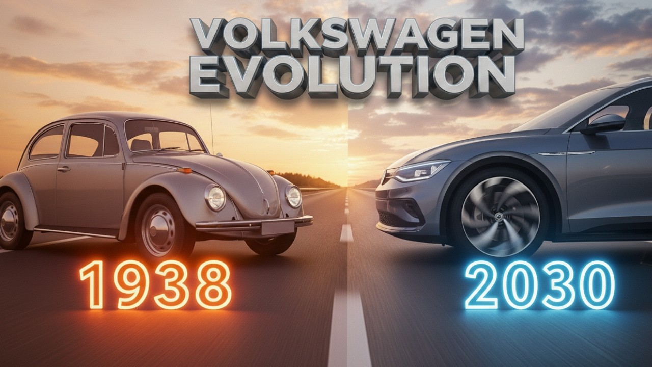 You Won’t Believe How Volkswagen Evolved From a Tiny Beetle to a 2030 Hyper car! 🤯🔥