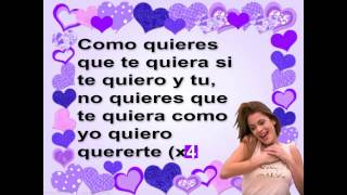 Violetta-Como Quieres-Letra chords