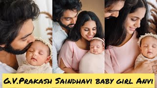 G.V.PRAKASH SAINDHAVI BABY GIRL ANVI PHOTOSHOOT