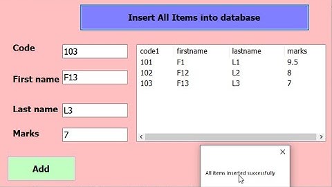 VB.net tutorial insert all items from listview into mysql phpmyadmin