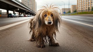 I don't believe this is true A homeless dog with fur full of fleas is wandering on the streets