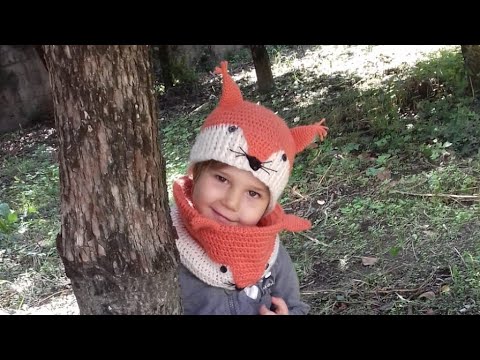 cappello volposo  all&rsquo;uncinetto // crochet// bambini