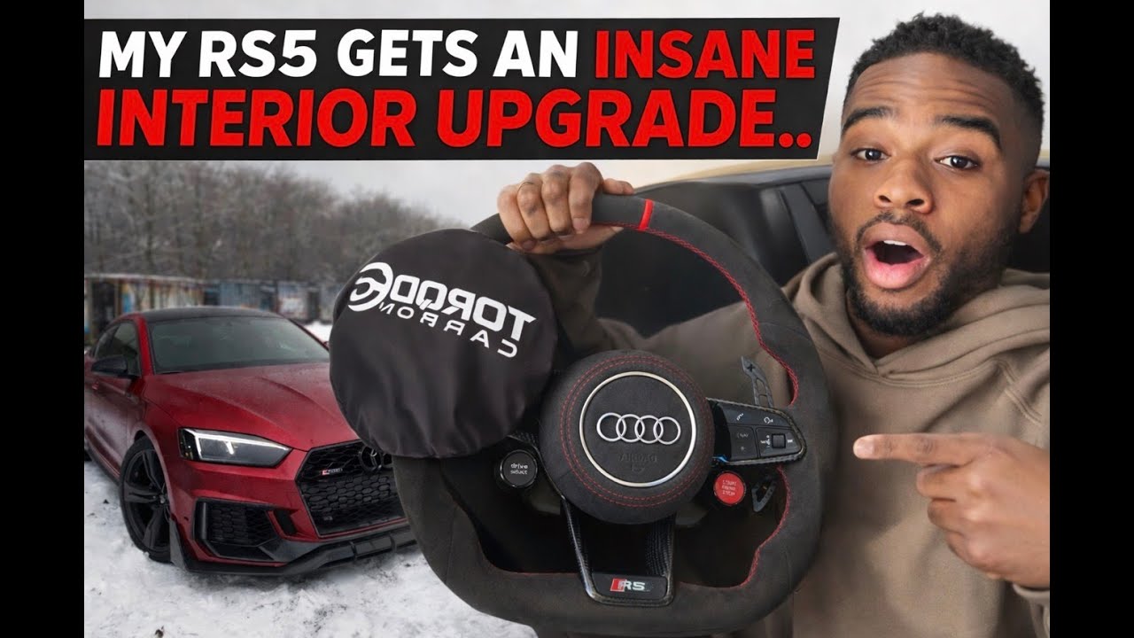 My RS5 Gets An INSANE Steering Wheel...