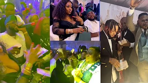 30BG Display As Davido, Pocolee, Chief Priest & Others Turn Israel Wedding Into Money Spraying