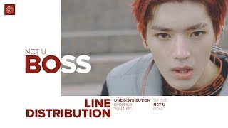 NCT U - BOSS (Line Distribution)