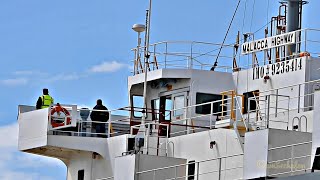 Auslauf MALACCA HIGHWAY Autotransporter Emden H9AT IMO 9235414 car carrier seabound RoRo ship