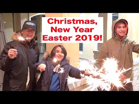 Christmas, New Year, Easter 2019 vlogs with JeffMara Happyfamily1004 vlogs