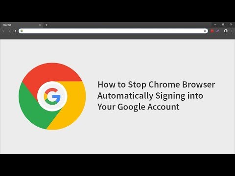 Video How to Stop Chrome Automatically Signing in With Your... - youtube