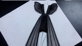 تصميم فستان الفراشة ? | butterfly dress 