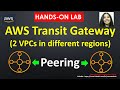 AWS Hands on lab - AWS Transit Gateway Peering -  2 VPCs in different regions