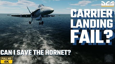 DCS F/A-18C Case 1 Carrier Landing Gone Wrong | Learning the Hard Way! | Crash on deck! 4K UHD