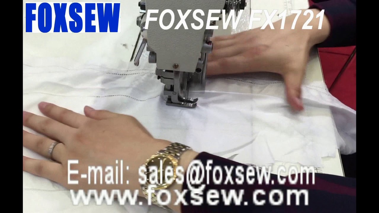 Double Needle Hemstitch Picoting Sewing Machine - YouTube