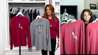 Life is Good Women's Happy Dance Long Sleeve Crusher Tee on QVC