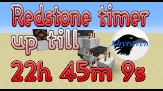 [Tutorial] Redstone Timer up to 22h 45m 9s