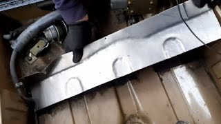 Pt. 11: Fabricating boot floor repair section.