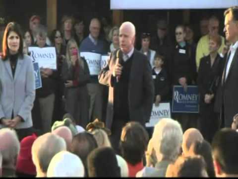 John McCain Endorses Mitt Romney (Mistakenly Presi...